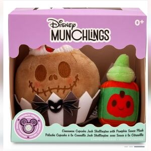 Disney Munchlings Jack Skellington Cinnamon Cupcake Plush, Micro, NWT, Limited